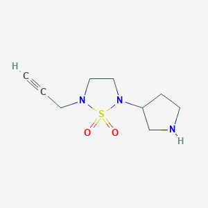 2-(Prop-2-yn-1-yl)-5-(pyrrolidin-3-yl)-1,2,5-thiadiazolidine 1,1-dioxide