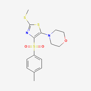 4-(2-(Methylthio)-4-tosylthiazol-5-yl)morpholine