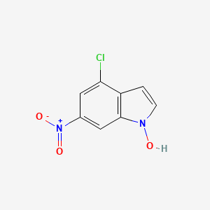 molecular formula C8H5ClN2O3 B1487714 4-Chloro-1-hydroxy-6-nitroindole CAS No. 1167056-13-4