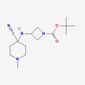 Tert-butyl 3-((4-cyano-1-methylpiperidin-4-yl)amino)azetidine-1-carboxylate