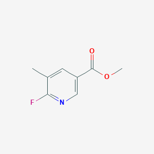 molecular formula C8H8FNO2 B1487717 6-氟-5-甲基吡啶-3-甲酸甲酯 CAS No. 211122-38-2