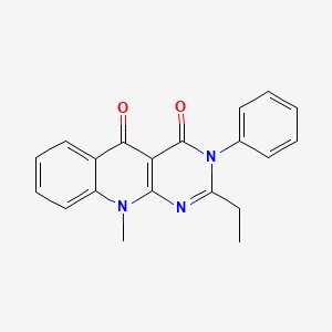 2-ethyl-10-methyl-3-phenylpyrimido[4,5-b]quinoline-4,5(3H,10H)-dione