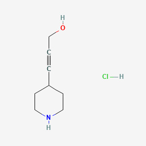 3-(Piperidin-4-yl)prop-2-yn-1-ol hydrochloride