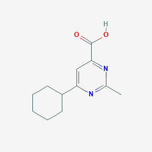 6-Cyclohexyl-2-methylpyrimidine-4-carboxylic acid