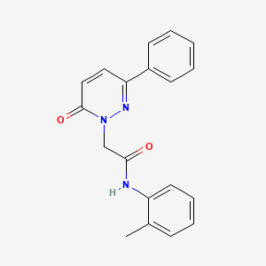 2-(6-oxo-3-phenylpyridazin-1(6H)-yl)-N-(o-tolyl)acetamide