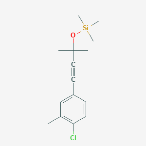 [3-(4-Chloro-3-methyl-phenyl)-1,1-dimethyl-prop-2-ynyloxy]-trimethyl-silane