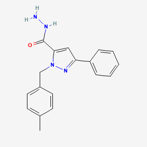 1-(4-Methylbenzyl)-3-phenyl-1H-pyrazole-5-carbohydrazide