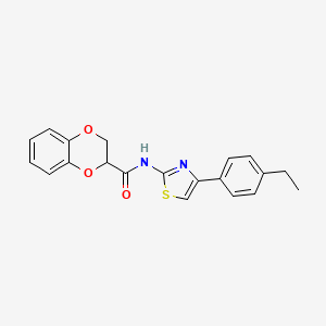 N-(4-(4-ethylphenyl)thiazol-2-yl)-2,3-dihydrobenzo[b][1,4]dioxine-2-carboxamide