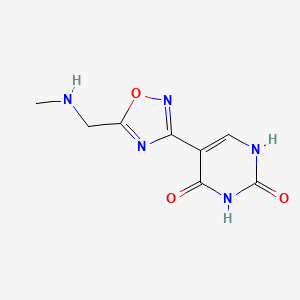 5-(5-((methylamino)methyl)-1,2,4-oxadiazol-3-yl)pyrimidine-2,4(1H,3H)-dione