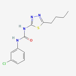 1-(5-Butyl-1,3,4-thiadiazol-2-yl)-3-(3-chlorophenyl)urea