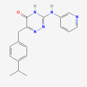 6-(4-isopropylbenzyl)-3-(pyridin-3-ylamino)-1,2,4-triazin-5(4H)-one