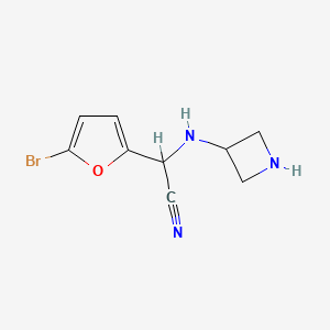 2-(Azetidin-3-ylamino)-2-(5-bromofuran-2-yl)acetonitrile