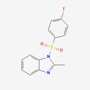 1-[(4-fluorophenyl)sulfonyl]-2-methyl-1H-benzimidazole