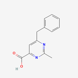 6-Benzyl-2-methylpyrimidine-4-carboxylic acid