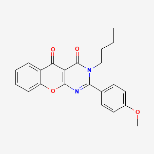 3-butyl-2-(4-methoxyphenyl)-3H-chromeno[2,3-d]pyrimidine-4,5-dione