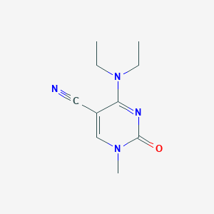 4-(Diethylamino)-1-methyl-2-oxo-1,2-dihydropyrimidine-5-carbonitrile