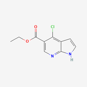 molecular formula C10H9ClN2O2 B1487741 5-羧酸乙酯-4-氯-1H-吡咯并[2,3-b]吡啶 CAS No. 885500-55-0