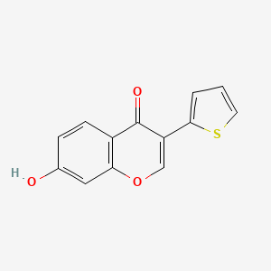 molecular formula C13H8O3S B14877449 7-hydroxy-3-(thiophen-2-yl)-4H-chromen-4-one 