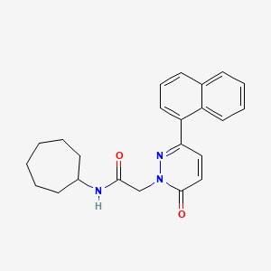 N-cycloheptyl-2-(3-(naphthalen-1-yl)-6-oxopyridazin-1(6H)-yl)acetamide