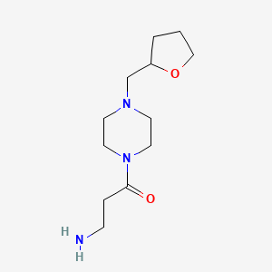 molecular formula C12H23N3O2 B1487747 3-氨基-1-{4-[(氧杂环丁烷-2-基)甲基]哌嗪-1-基}丙烷-1-酮 CAS No. 1183091-74-8