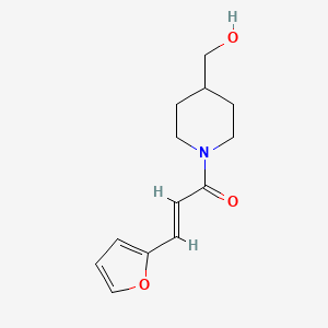 (2E)-3-(furan-2-yl)-1-[4-(hydroxymethyl)piperidin-1-yl]prop-2-en-1-one