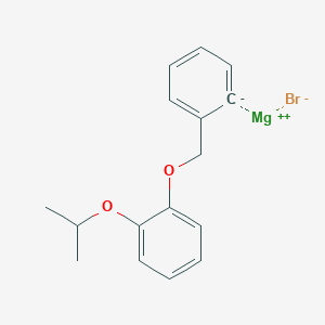 molecular formula C16H17BrMgO2 B14877500 2-(2-Isopropoxyphenoxymethyl)phenylmagnesium bromide 