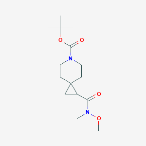 Tert-butyl 1-(methoxy(methyl)carbamoyl)-6-azaspiro[2.5]octane-6-carboxylate