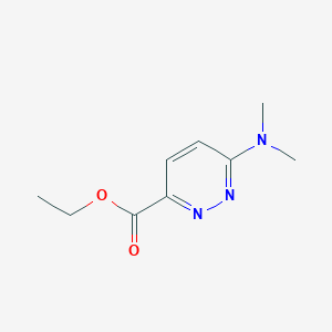 molecular formula C9H13N3O2 B1487751 Ethyl 6-(dimethylamino)pyridazine-3-carboxylate CAS No. 64210-62-4