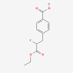 4-(3-Ethoxy-2-fluoro-3-oxopropyl)benzoic acid