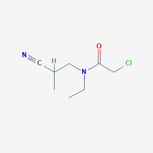 2-chloro-N-(2-cyano-2-methylethyl)-N-ethylacetamide
