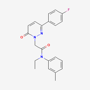 N-ethyl-2-(3-(4-fluorophenyl)-6-oxopyridazin-1(6H)-yl)-N-(m-tolyl)acetamide