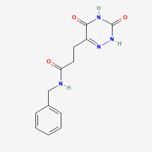 N-benzyl-3-(3,5-dioxo-2,3,4,5-tetrahydro-1,2,4-triazin-6-yl)propanamide