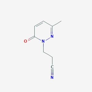 3-(3-methyl-6-oxopyridazin-1(6H)-yl)propanenitrile