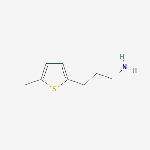 molecular formula C8H13NS B1487762 3-(5-甲硫酚-2-基)丙-1-胺 CAS No. 1000530-84-6