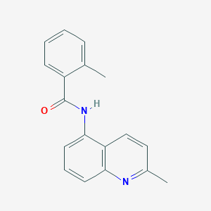 2-methyl-N-(2-methylquinolin-5-yl)benzamide