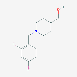 molecular formula C13H17F2NO B1487765 {1-[(2,4-二氟苯基)甲基]哌啶-4-基}甲醇 CAS No. 1272219-82-5