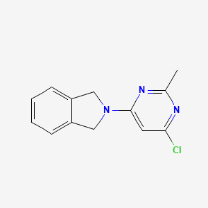 molecular formula C13H12ClN3 B1487767 2-(6-氯-2-甲基嘧啶-4-基)异吲哚啉 CAS No. 1272266-08-6