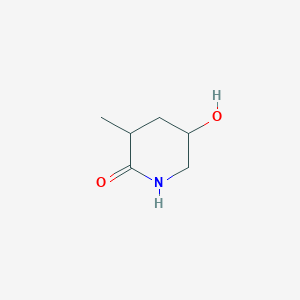 molecular formula C6H11NO2 B1487769 5-羟基-3-甲基-2-哌啶酮 CAS No. 501435-44-5