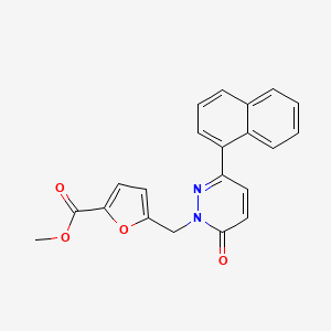 methyl 5-((3-(naphthalen-1-yl)-6-oxopyridazin-1(6H)-yl)methyl)furan-2-carboxylate