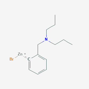 molecular formula C13H20BrNZn B14877706 2-[(Di-n-propylamino)methyl]phenylZinc bromide 