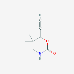 6-Ethynyl-5,5-dimethyl-1,3-oxazinan-2-one