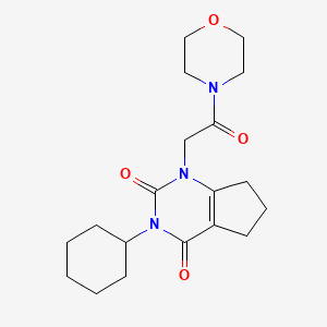 3-cyclohexyl-1-(2-morpholino-2-oxoethyl)-6,7-dihydro-1H-cyclopenta[d]pyrimidine-2,4(3H,5H)-dione