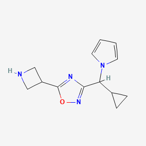 5-(azetidin-3-yl)-3-(cyclopropyl(1H-pyrrol-1-yl)methyl)-1,2,4-oxadiazole