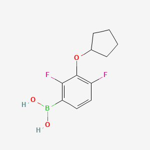 molecular formula C11H13BF2O3 B1487773 3-(环戊氧基)-2,4-二氟苯硼酸 CAS No. 1629971-64-7