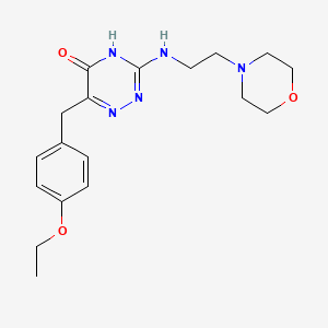 6-(4-ethoxybenzyl)-3-((2-morpholinoethyl)amino)-1,2,4-triazin-5(4H)-one