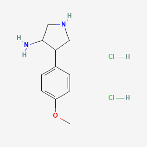 4-(4-Methoxyphenyl)pyrrolidin-3-amine dihydrochloride