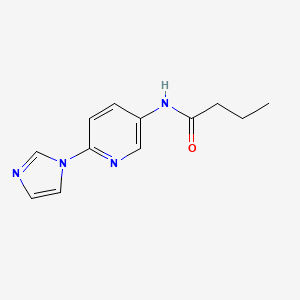 N-(6-(1H-imidazol-1-yl)pyridin-3-yl)butyramide