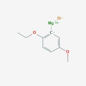 molecular formula C9H11BrMgO2 B14877818 (2-Ethoxy-5-methoxyphenyl)magnesium bromide 