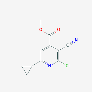 Methyl 2-chloro-3-cyano-6-cyclopropylisonicotinate