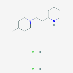 molecular formula C13H28Cl2N2 B1487787 4-Methyl-1-[2-(2-piperidinyl)ethyl]piperidine dihydrochloride CAS No. 1219980-69-4
